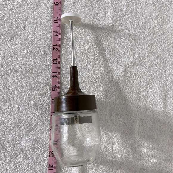 Vintage Androck Food Nut Chopper MCM Glass  Jar Dicer Retro Kitchen Chopper - Picture 15 of 16